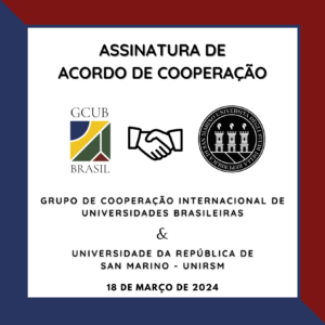 Assinatura de Acordo de Cooperação – Universidade da República de San Marino – UNIRSM