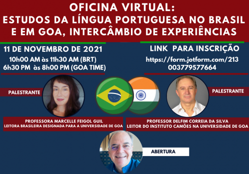 OFICINA VIRTUAL Estudos da Língua Portuguesa no Brasil e em Goa, Intercâmbio de Experiências (3)
