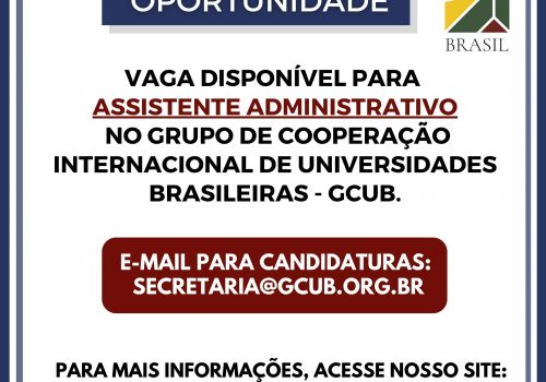 Oportunidade - Vaga Assistente Administrativo