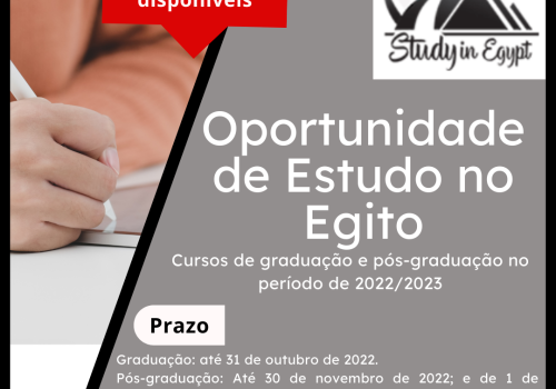 Oportunidades de Estudo Egito