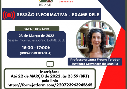 Sessão Informativa - Instituto Cervantes